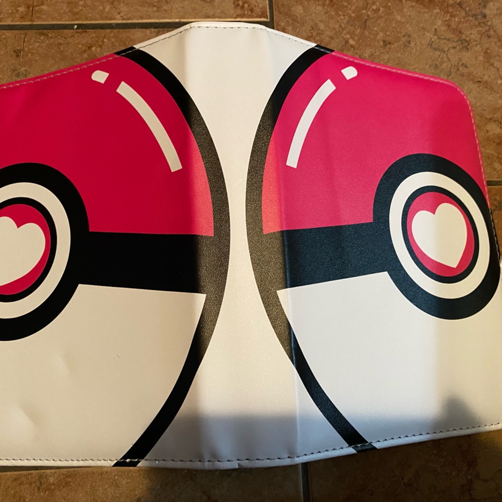 Pokemon Pink and White trading card book